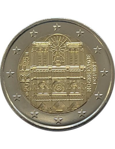 FRANCE 2025 2 EURO NOTRE DAME UNC