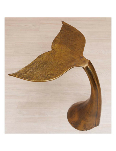 Table d'appoint queue de poisson 65x59x38cm