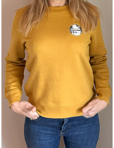 Sweat col rond mixte Small logo