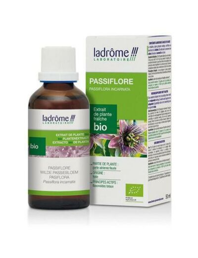 Passiflore Extrait de plante fraîche Bio - 50 ml-Ladrome