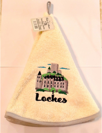 Torchon Cloche " Loches " crème - 65 cm