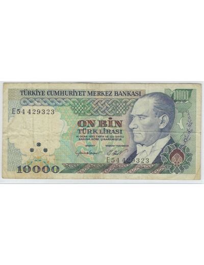 TURQUIE 10000 LIRA 1970 (1982) SERIE E54 TTB