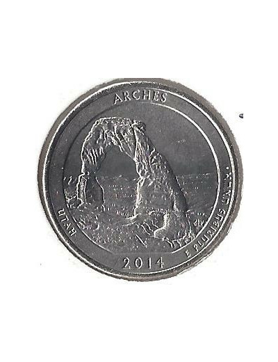 AMERIQUE (U.S.A) 1/4 DOLLAR 2014 D ARCHES SUP-