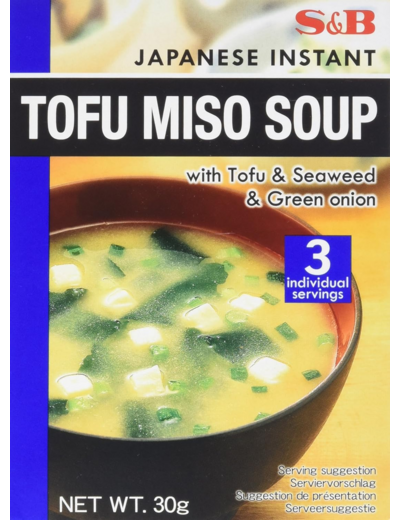 S&B Soupe Miso au Tofu 30 g