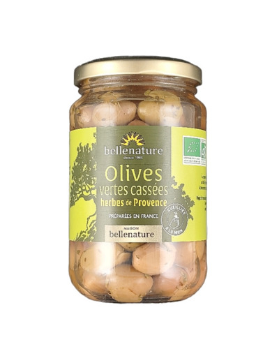 Olives Vertes Cassées Bio 370g