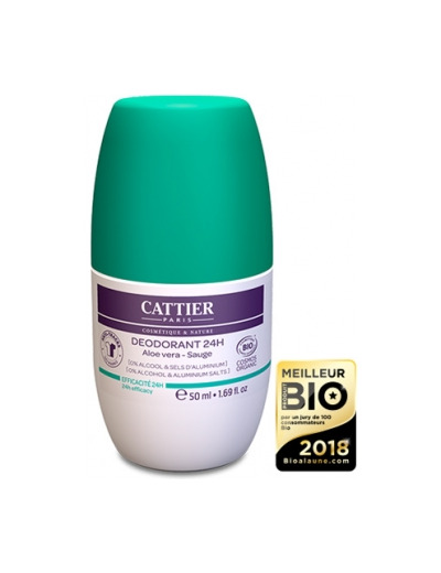 Déodorant roll on 24h aloe vera fleur de cerisier 50ml
