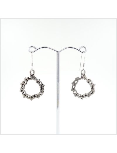 Boucles d'oreilles en argent massif