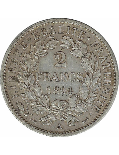 FRANCE 2 FRANCS CERES 1894 A (Paris) TTB N2