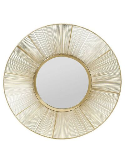 Miroir Ardecor fer doré 51cm