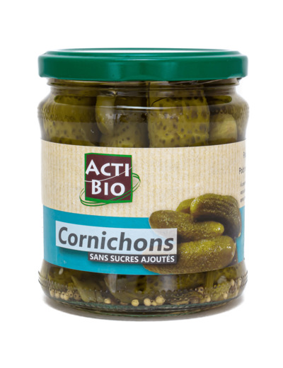 Cornichons en Bocal Sans Sucre Ajoutés Bio 330g