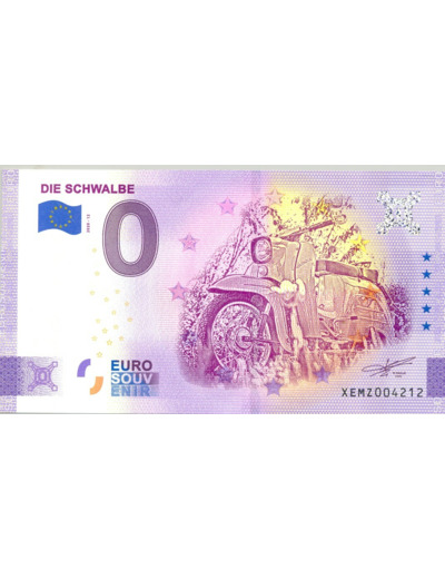 ALLEMAGNE 2020-12 DIE SCHWALBE BILLET SOUVENIR 0 EURO TOURISTIQUE NEUF