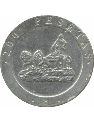 ESPAGNE 200 PESETAS 1990 TTB+