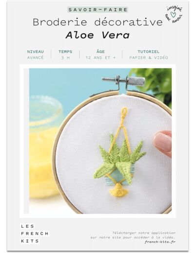 French Kits Les Broderie décorative - Aloe Vera