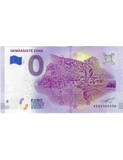 ALLEMAGNE 2019-1 GEMASSIGTE ZONE BILLET SOUVENIR 0 EURO TOURISTIQUE  NEUF