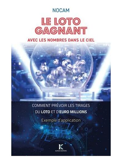 Le loto gagnant avec les nombres dans le ciel