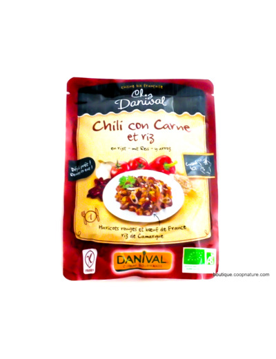 Chili Con Carne et Riz Bio 250g