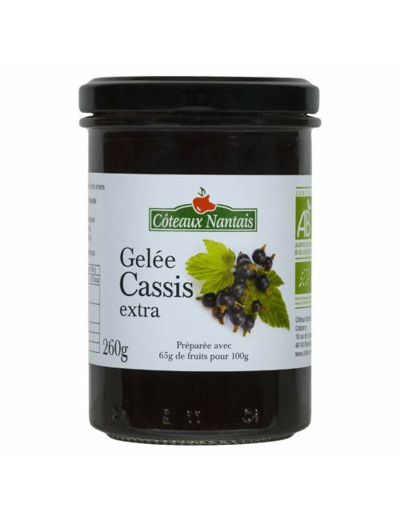 Gelee de cassis extra 260g Côteaux Nantais