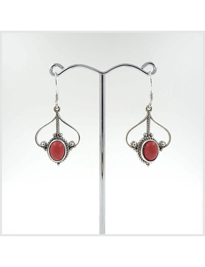 Boucles d'oreilles Gorgone et Argent Massif