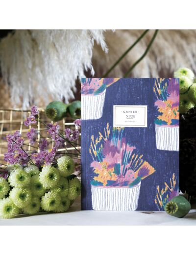 Carte Géante - Retraite - Fleurs bleues - Pascale Editions – Maison Paon