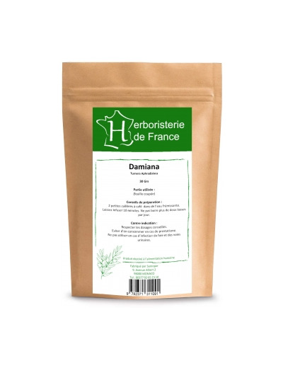 Tisane Damiana feuille coupée 30g