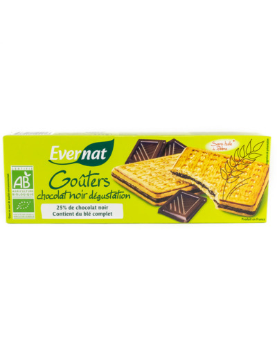 Biscuits Gouters Chocolat Noir Dégustation Bio 225g