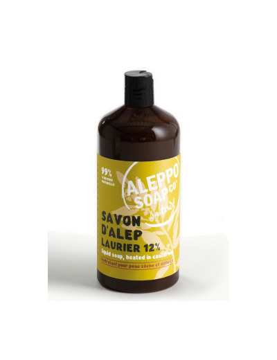 Savon d'Alep liquide Olive et 12 % Laurier Recharge 1 L