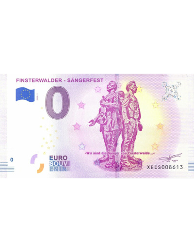 ALLEMAGNE 2018-1 FINSTERWALDER SANGERFEST BILLET SOUVENIR 0 EURO TOURISTIQUE