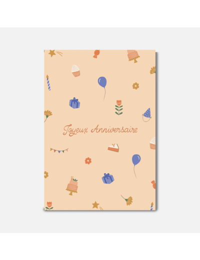 Carte Joyeux Anniversaire Fête - Pascale Editions