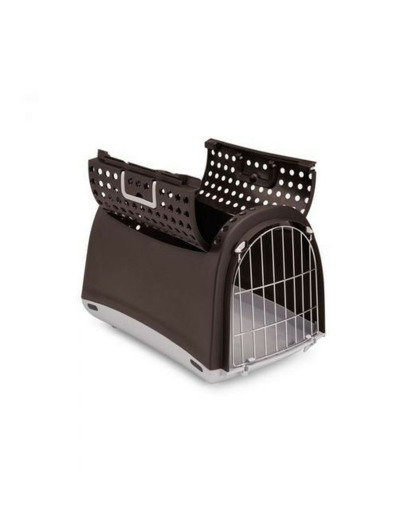 Cage de transport "Linus Cabrio" noir - 50 x 32 x 34.5cm