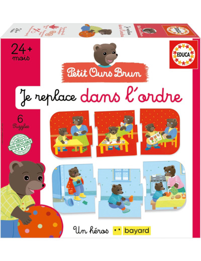 Educa - Apprendre à ordonner des suites logiques | Le Petit Ours Brun.