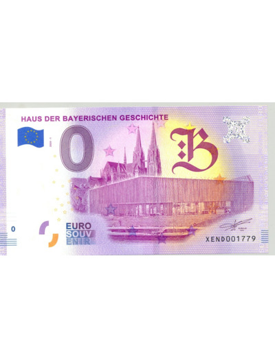 ALLEMAGNE 2020-1 HAUS DER BAYERISCHEN GESCHICHTE BILLET SOUVENIR 0 EURO