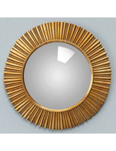 Miroir convexe doré Sanctus 22cm