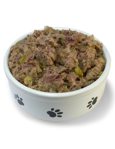 Saumon et Dinde aux petits pois et huile de Saumon, pour chien adulte - 400g