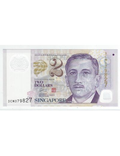 SINGAPOURE 2 DOLLARS  SERIE 3CM ND 2005 NEUF