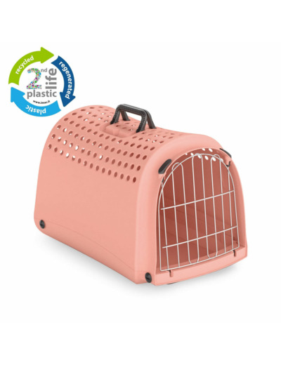 Cage de transport "Linus", corail - 50 x 32 x 34.5cm