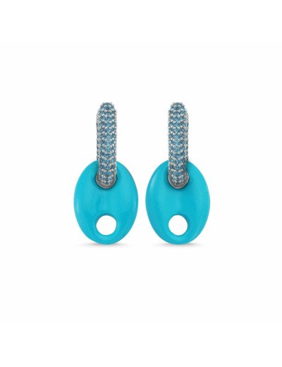 Boucles d'oreilles What About Me Bleu Néon