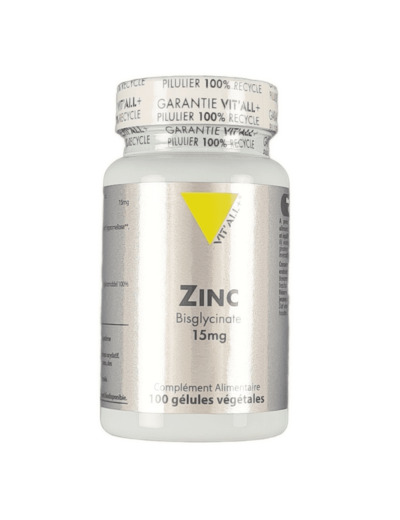 Zinc Bisglycinate 15mg 100 gélules végétales