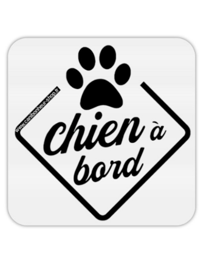 Sticker autocollant "Chien à Bord" !