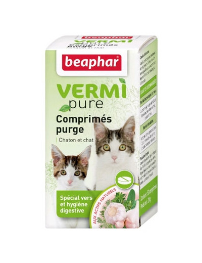 VERMIpure comprimés purge aux plantes chaton et chat