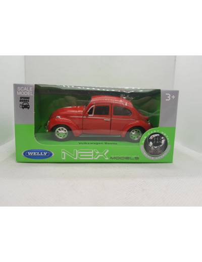 VOLKSWAGEN BEETLE COCCINELLE ROUGE NEX 1/34 1/39 BOITE NEUF