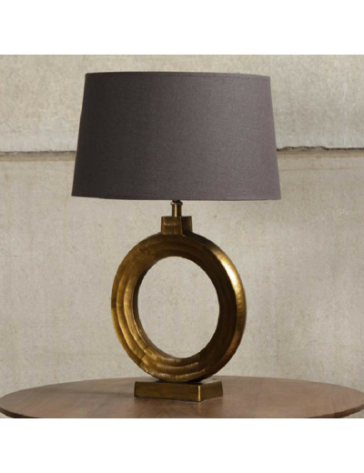 Lampe ronde dorée Lorentz 38x29cm