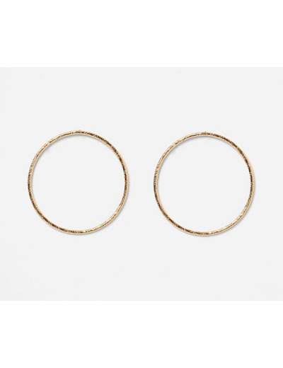 Boucles d'oreilles Babette dorées - Grand Modèle