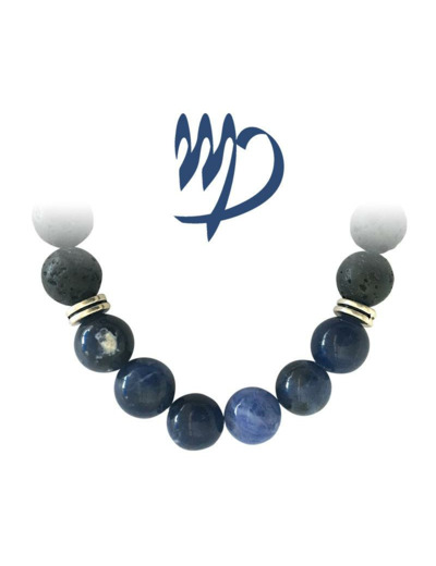 Bracelet zodiacal Sodalite-Pierre de la Vierge