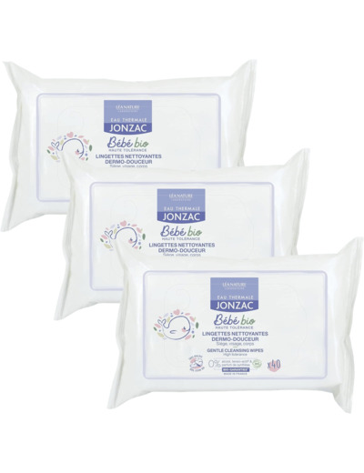 Lingettes nettoyantes dermo douce BB(40) Jonzac Bebe Bio