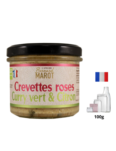 Crevettes Roses Curry Vert & Citron