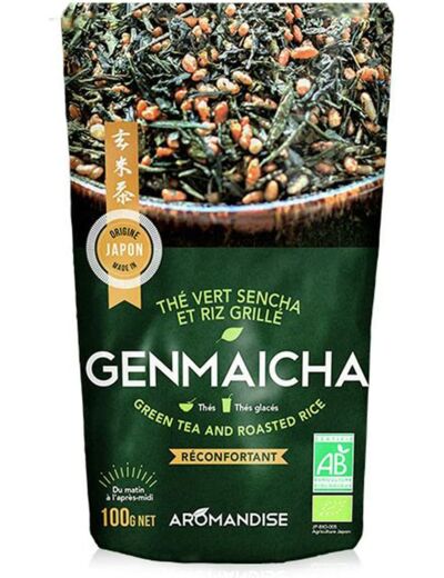 The vert et riz grille Genmaicha 100g Aromandise