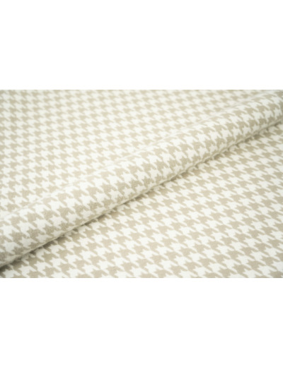 Petit BEIGE laize 143cm effet mohair pied de poule 214.03 100000 tours