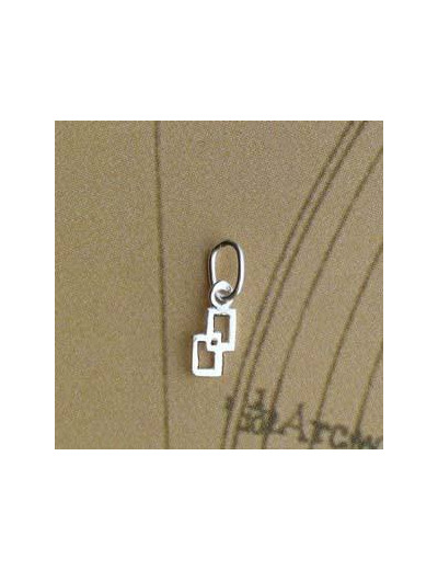 Pendentid Carré long en argent