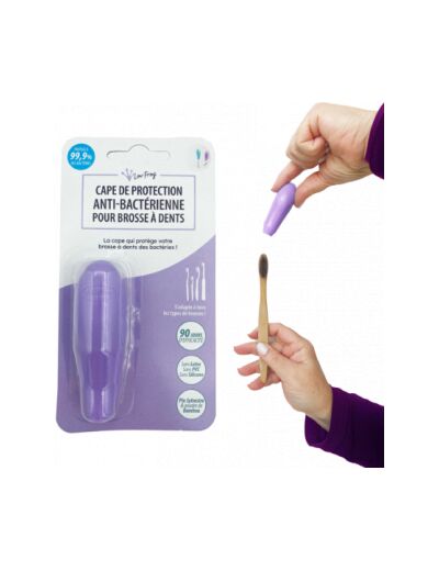 Cape de protection brosse à dents anti bactérienne Violet