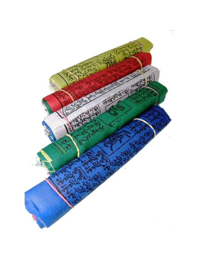 Drapeaux de prière tibétains fil de 25